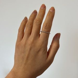 925 sterling silver twist rope ring size 6